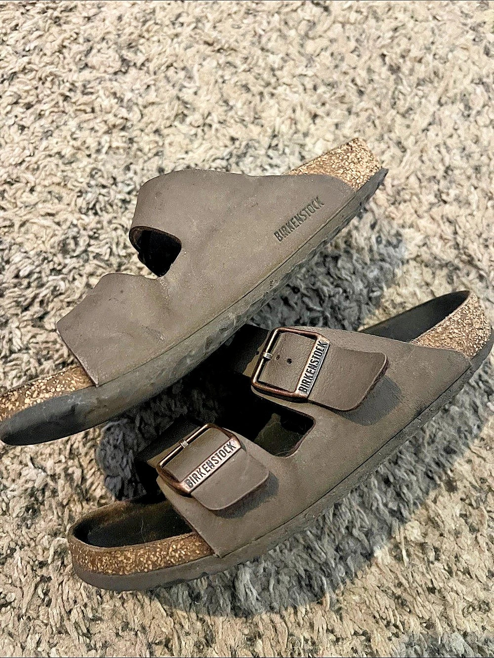 Birkenstock Arizona Two-Strap Sandals in Brown
